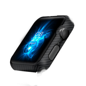 Чехол PITAKA Air Case для Apple Watch 45мм 7/8/9, чёрно/серый (полоска) 1