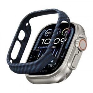 Чехол PITAKA Air Case для Apple Watch 45мм 7/8/9, чёрно/синий (Black/Blue Twill) 1