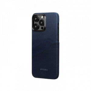 Чехол PITAKA Fusion Weaving MagEZ Case 4 для iPhone 15 Pro 6.1" принт за горизонт (Over the horizon) 1