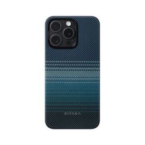 Чехол PITAKA Fusion Weaving MagEZ Case 5 для iPhone 15 Pro MAX 6.7", принт восход луны (Moonrise) 1