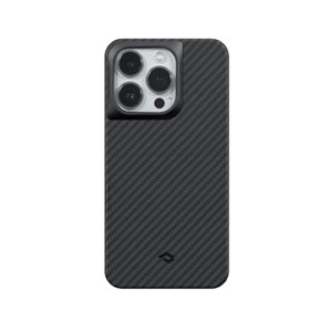 Чехол PITAKA MagEZ Case 3 для iPhone 14 Pro MAX 6.7", черный/серый (Black/Grey Twill) 1500D 1