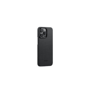 Чехол PITAKA MagEZ Case 4 для iPhone 15 Pro MAX 6.7", черный/серый (Black/Grey Twill) 1500D 1