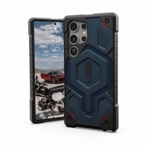 Чехол Uag Monarch PRO для Samsung Galaxy S24 Ultra совместим с MagSafe, цвет синий (Kevlar-Mallard) 1