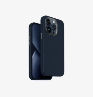 Чехол из искусственной кожи Uniq HYBRID LYDEN (MagSafe) для iPhone 15 Pro 6.1", синий (Blue) 1