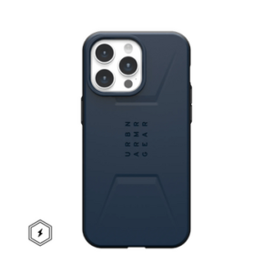 Чехол с поддержкой MAGSAFE Uag Civilian для iPhone 15 Pro 6.1", цвет синий (Mallard) 1