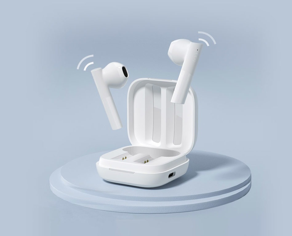 Беспроводные наушники Xiaomi HAYLOU GT6 TWS White 19 Наушники Haylou GT6 в белом кейсе