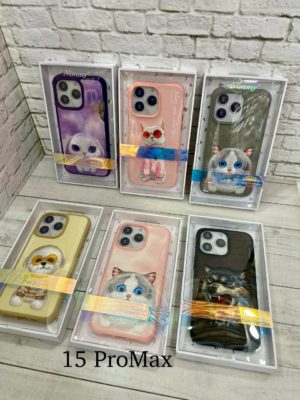 Чехол с трехмерной вышивкой "Волк" для iPhone 15 Pro Max от бренда Nimmy 1