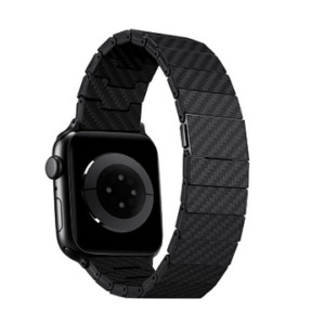 Браслет PITAKA Carbon Fiber Link серия Modern для Apple Watch 38/40/41/42/44/45/49mm, чёрно/серый (п 1 Браслет PITAKA Carbon Fiber Link серия Modern для Apple Watch 38/40/41/42/44/45/49mm, чёрно/серый (п 1