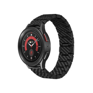 Браслет PITAKA Carbon Fiber серия Modern для Samsung Galaxy Watch (40/42/44/45/46 мм.), чёрно/серый 1