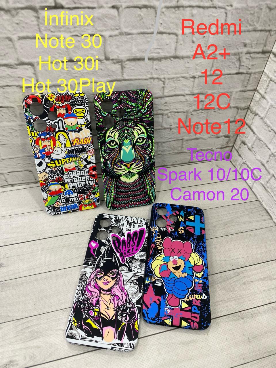 Силиконовая накладка LUXO "CAWS" для Infinix Hot 30 Play 1 Силиконовая накладка LUXO "CAWS" для Infinix Hot 30 Play 1