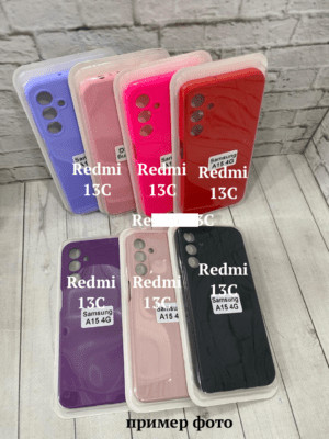 Silicone Case Full Xiaomi Redmi 13C/Poco C65 черный 1