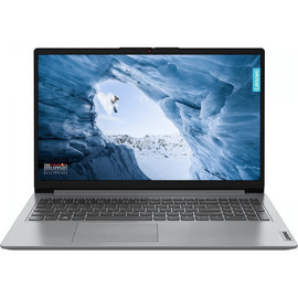 Ноутбук 15.6" IPS FHD LENOVO IdeaPad 1 grey (Cel N4020/8Gb/256Gb SSD/VGA int/noOS) (82V700CURK) 1
