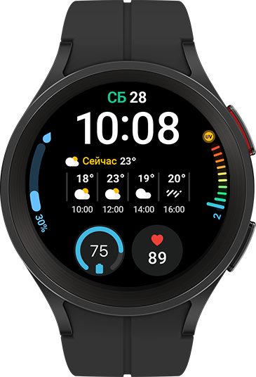 Умные часы Samsung Galaxy Watch5 Pro Wi-Fi NFC, черный титан 4