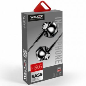 Наушники WALKER H905 с микрофоном не вакуум. черные 1