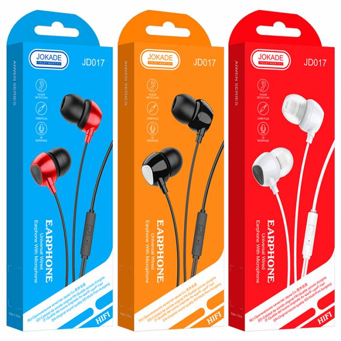 Наушники Jokade JD017 с микрофоном white 1 Наушники Jokade JD017 с микрофоном white 1