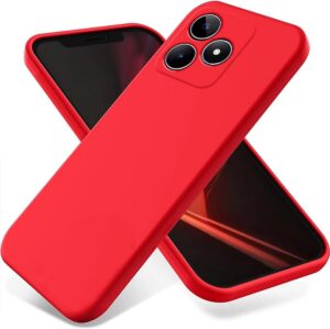 Силиконовая накладка без логотипа Silky soft-touch для Realme C53 Красный 1
