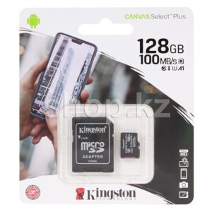 Карта памяти Kingston microSD 128GB (Class 10) 1
