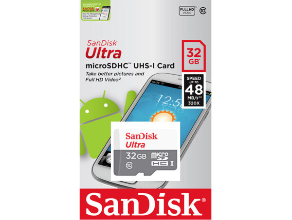 Карта памяти Micro  SanDisk Ultra 32Gb без адаптера 1