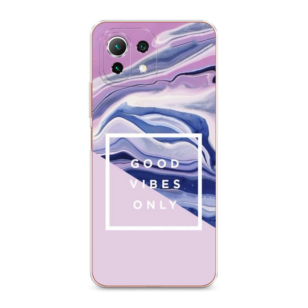 Силиконовый чехол Print для Xiaomi Mi 11 Lite (GOOD VIBES) 1 Силиконовый чехол Print для Xiaomi Mi 11 Lite (GOOD VIBES) 1