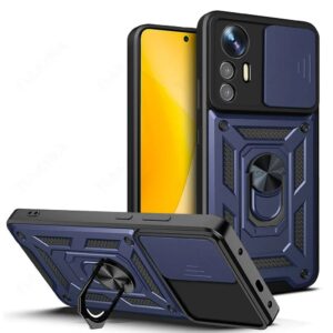 Силикон Tank С Кольцом Camera Protection Xiaomi Redmi Note 12 Pro 4G Black 1