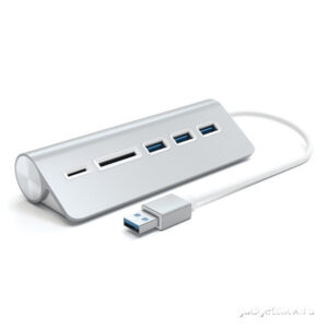 USB-Hub и кардридер Satechi Aluminium USB 3.0 HUB and Cardreader 1