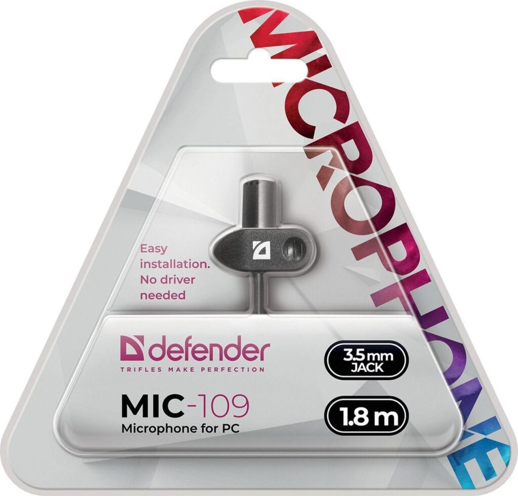 Микрофон Defender MIC-109 чер (64109) 1 Микрофон Defender MIC-109 чер (64109) 1