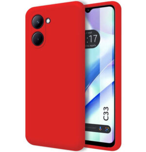 Силиконовая накладка без логотипа Silky soft-touch для Realme 10 Красный 1
