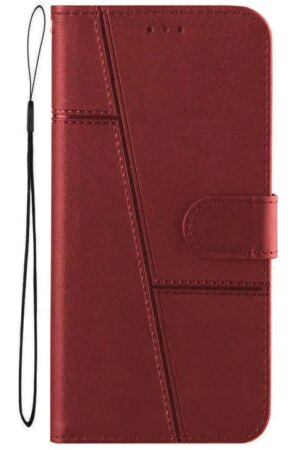 Книжка GrifOn Leather Series Tecno Pova NEO3 red 1