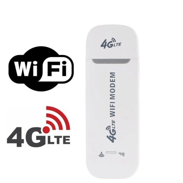Модем LTE 4G USB Modem with Wi-Fi hotspot внешний, белый 1