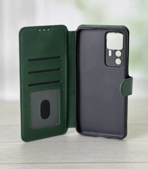 Книжка GrifOn Leather Series Redmi Note 12Pro Global green 1