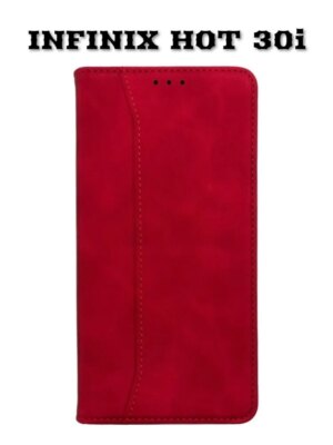 Чехол-книжка Premium Infinix Hot 30i Красный 1