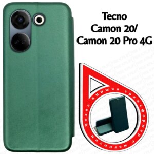 Книжка GrifOn Leather Series Tecno Camon 20 green 1
