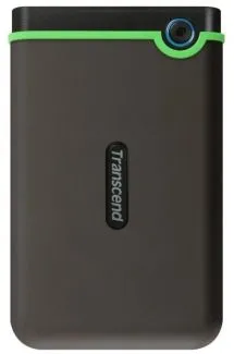 HDD ext 2.5" 1.0TB USB3.0 Transcend StoreJet 25M3S Slim, прорезиненный, стальной серый (TS1TSJ25M3S) 1