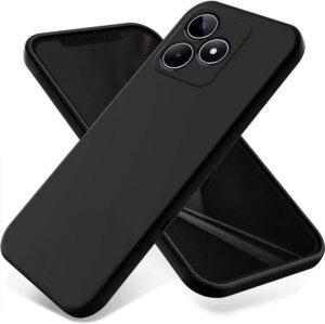 Силиконовая накладка без логотипа Silky soft-touch для Realme C53 Черный 1