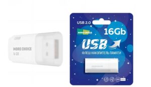 Флеш накопитель памяти USB 16GB 2.0 More Choice MF16 (White) 1