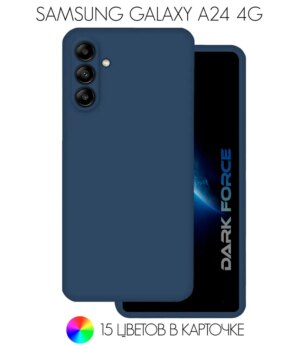 Накладка Silicone Case for Samsung A24 Dark Blue 1