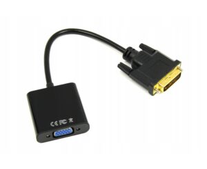Конвертер DVI-D DL (папа) -> D-SUB/VGA (мама), кабель 10 см, ATCOM AT9214 1