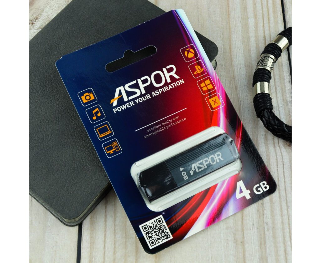Flash Drive 4G USB 2.0 Aspor PK_TG121GY (графит) нс 1 Flash Drive 4G USB 2.0 Aspor PK_TG121GY (графит) нс 1