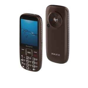 Мобильный телефон Maxvi B9 Brown 1