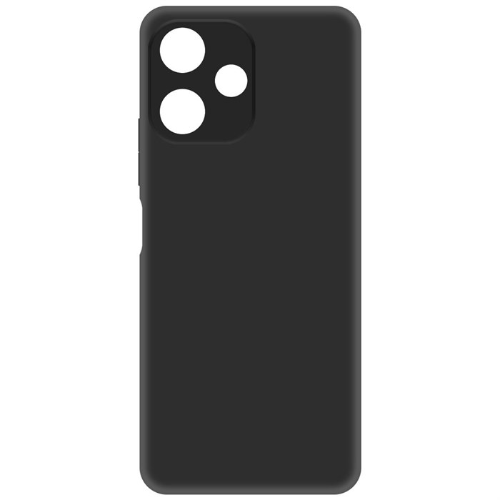 Накладка Krutoff Soft Case Xi Poco M6 Pro 5G  black 1 Накладка Krutoff Soft Case Xi Poco M6 Pro 5G  black 1