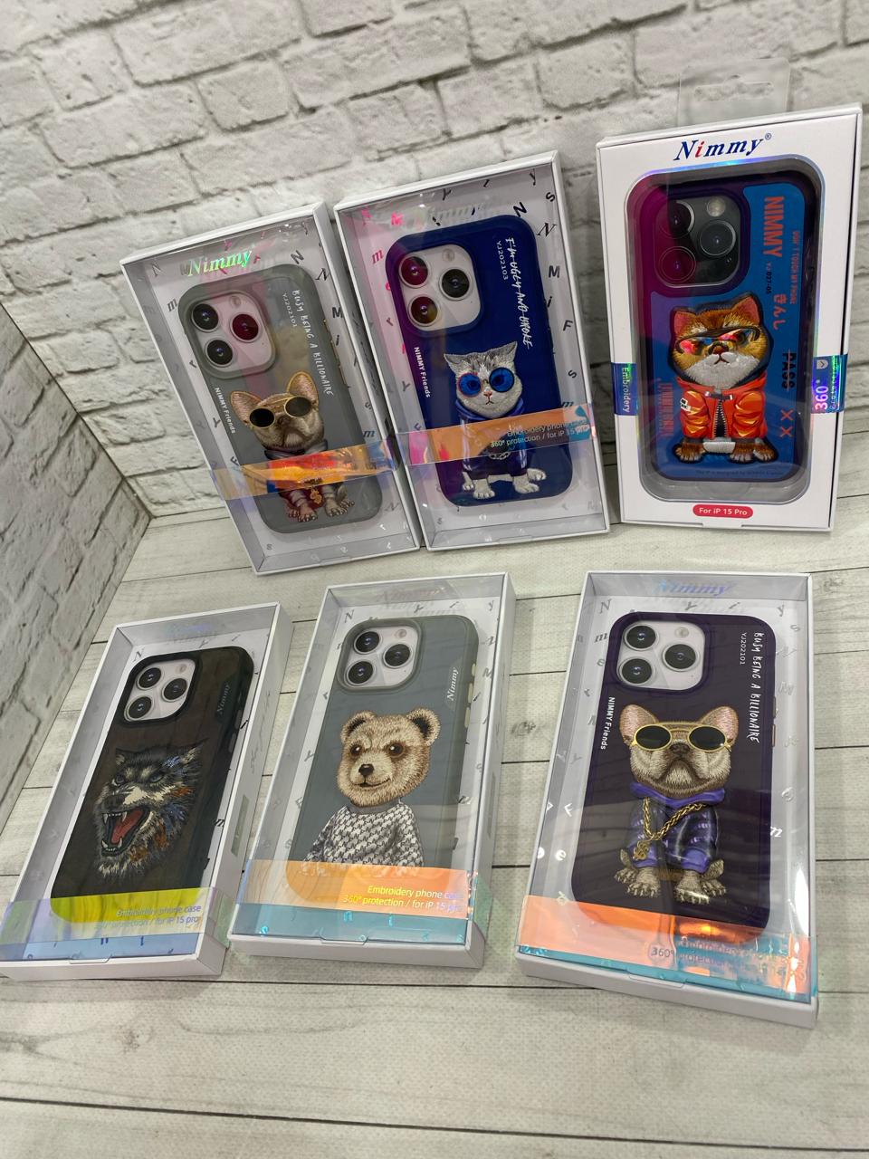 Чехол с вышивкой "Tall rich and handsome" для iPhone 15 Pro от бренда Nimmy 1 Чехол с вышивкой "Tall rich and handsome" для iPhone 15 Pro от бренда Nimmy 1