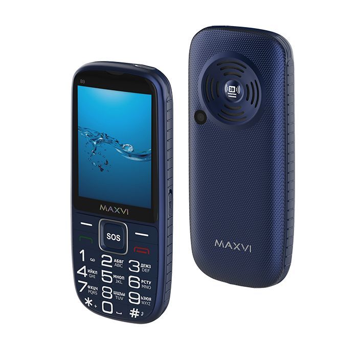 Мобильный телефон Maxvi B9 Blue 1 Мобильный телефон Maxvi B9 Blue 1