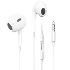 Наушники Earldom ET-E60 3.5mm с микрофон. не вакуум white 1