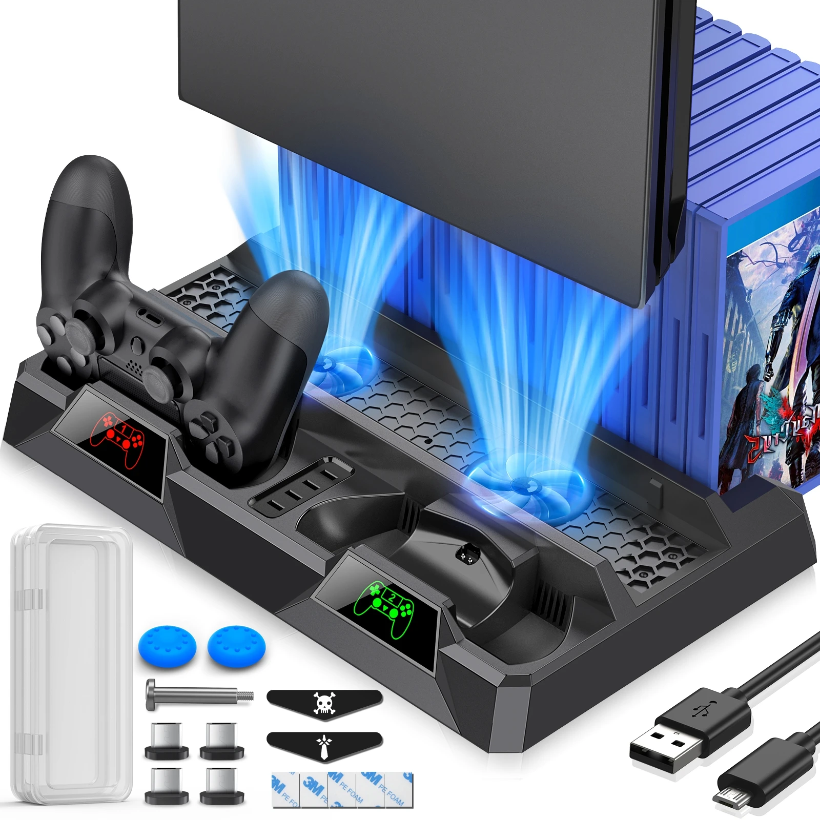 Подставка для PS4 Multi-Functional Cooling Stand (OTVO IV-P4S1785) 1 Подставка для PS4 Multi-Functional Cooling Stand (OTVO IV-P4S1785) 1