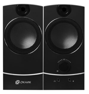 Колонки Oklick OK-118 2.0 черный 6Вт 315690 1