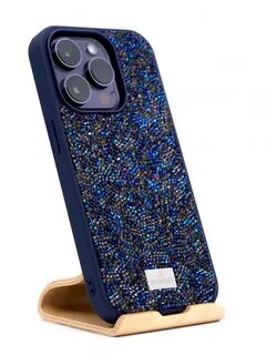 Чехол Swarovski iPhone 14 синий 1