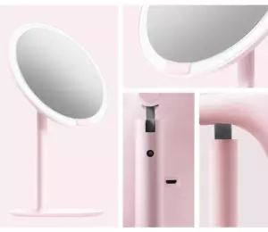 Зеркало для макияжа Xiaomi AMIRO Lux High Color AML004J Розовое 1