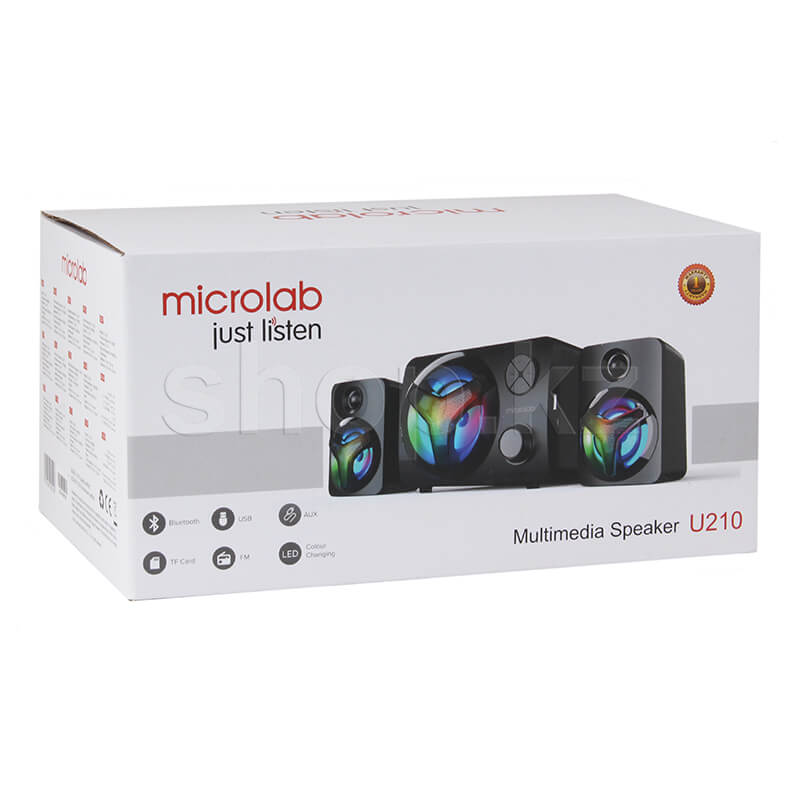 Акустическая система 2.1 Microlab U210 Phenix 11Вт (5+3х2Вт) 1 Акустическая система 2.1 Microlab U210 Phenix 11Вт (5+3х2Вт) 1