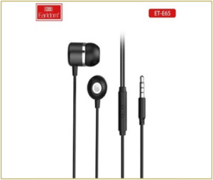 Наушники Earldom ET-E65 3.5mm с микрофон. вакуум black 1