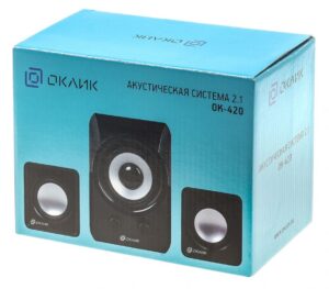 Колонки Oklick OK-420 2.1 черн 11Вт 440405 1